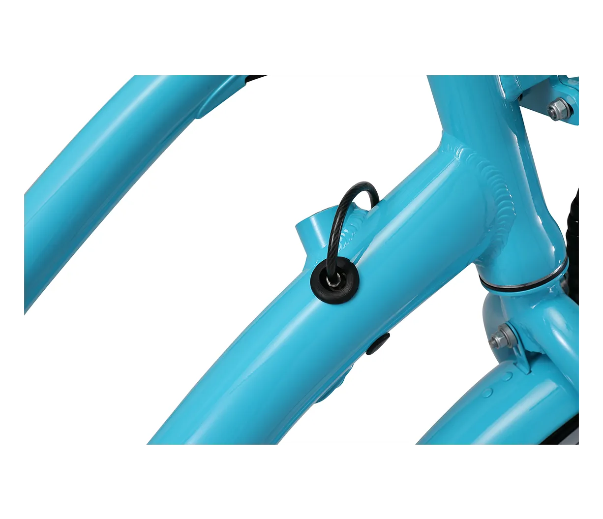 sixthreezero EVRYjourney Deluxe Women's 26" 7-Speed Touring Hybrid Bicycle w/ Integrated Lock, Basket, Light