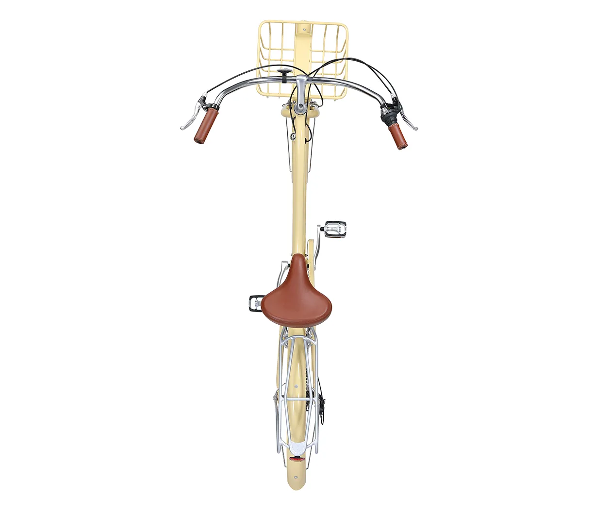 sixthreezero EVRYjourney Deluxe Women's 26" 7-Speed Touring Hybrid Bicycle w/ Integrated Lock, Basket, Light