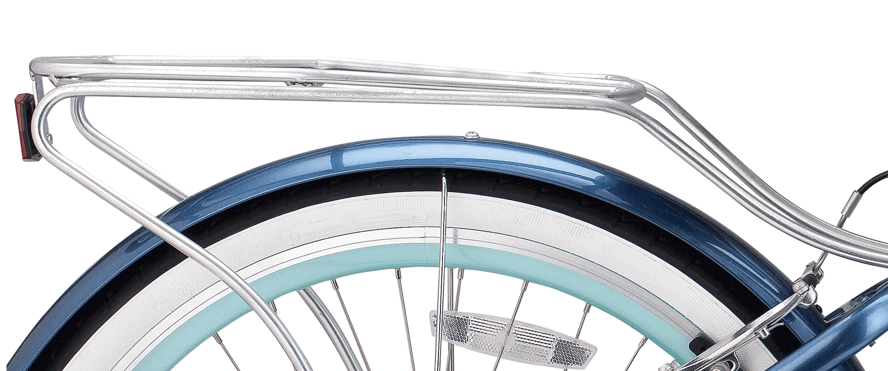 sixthreezero EVRYjourney Deluxe Women's 26" 7-Speed Touring Hybrid Bicycle w/ Integrated Lock, Basket, Light