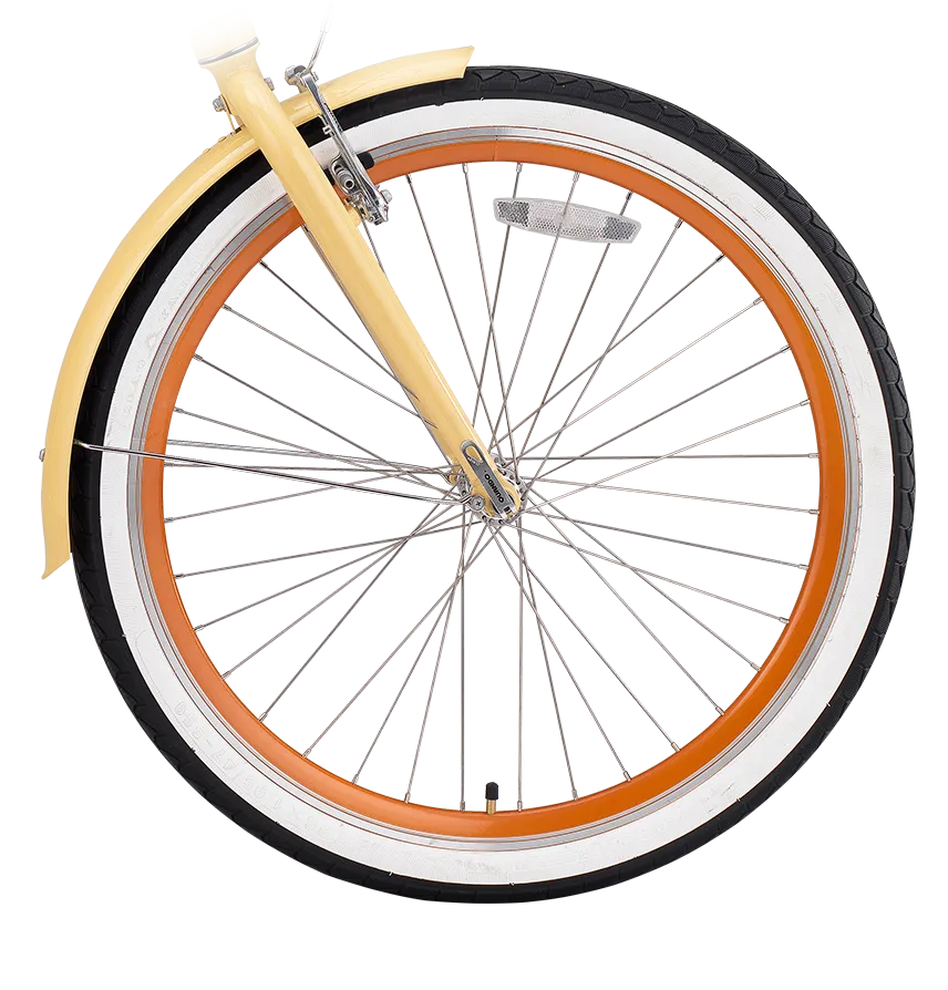sixthreezero EVRYjourney Deluxe Women's 26" 7-Speed Touring Hybrid Bicycle w/ Integrated Lock, Basket, Light