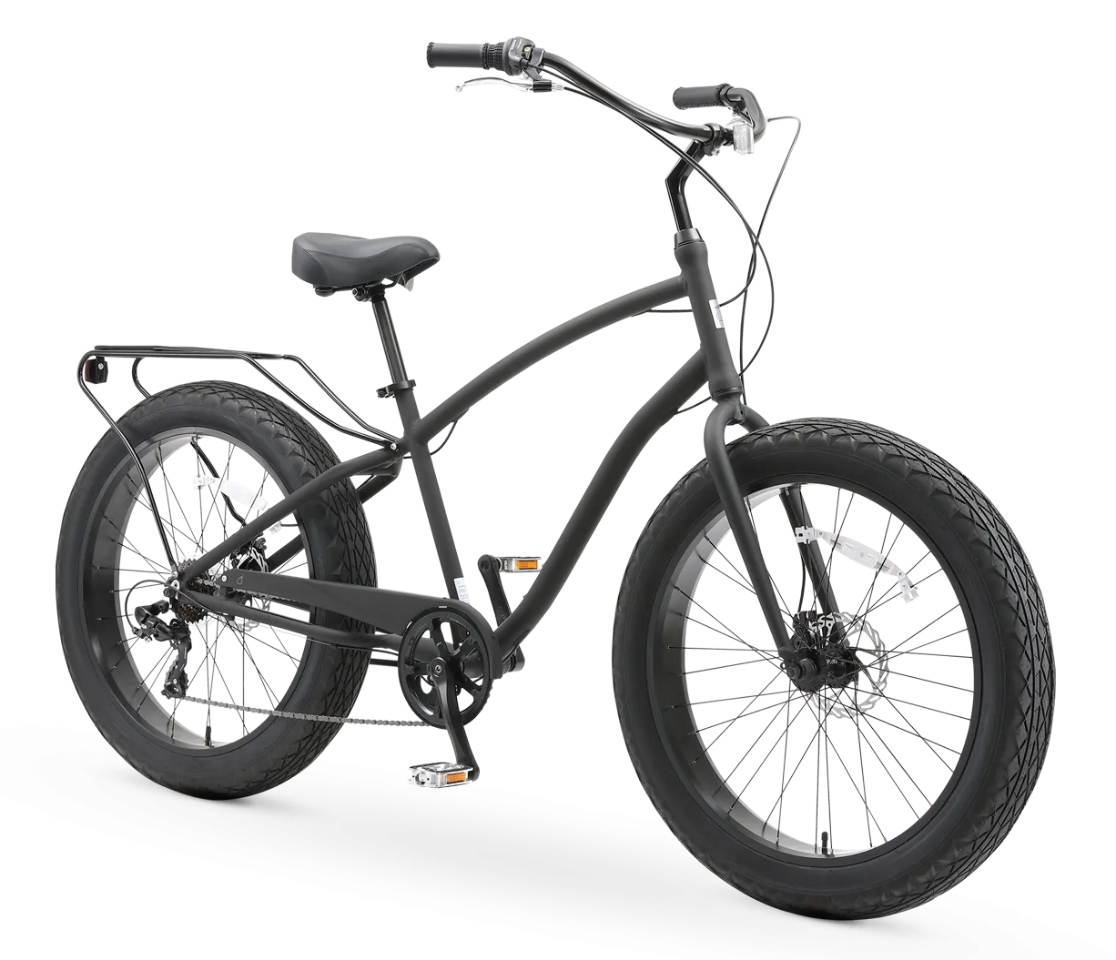 sixthreezero EVRYjourney Men's 26" FAT Tire 7-Speed Sport Hybrid Cruiser Bicycle
