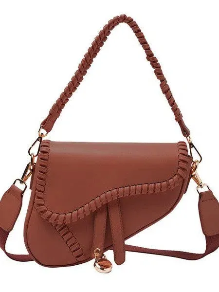Street Style Saddle Crossbody Hand Bag