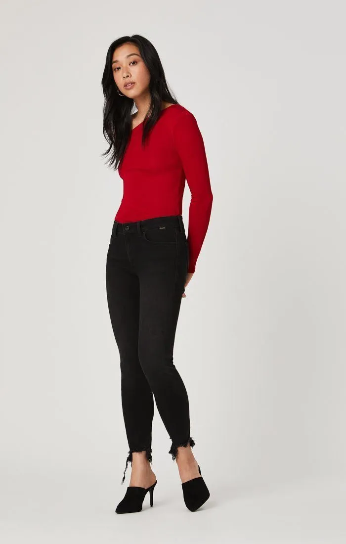 TESS SUPER SKINNY IN SMOKE DESTROYED GOLD