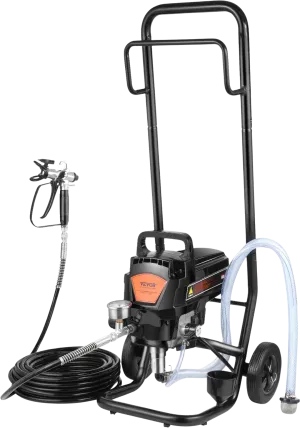 Vevor Airless Paint Sprayer with Cart 950W Electric 3000 PSI Handheld for Home Interior Exterior New