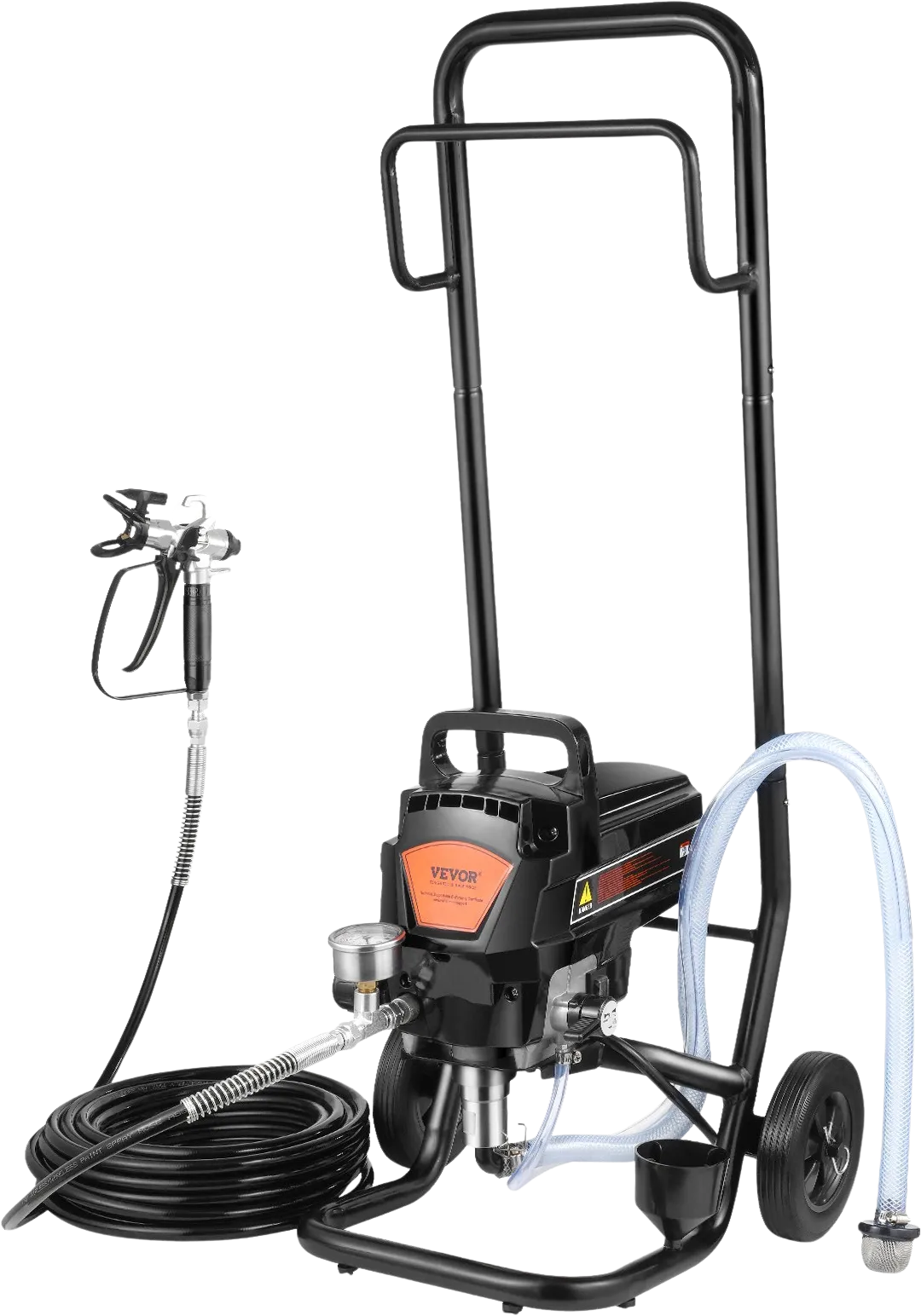 Vevor Airless Paint Sprayer with Cart 950W Electric 3000 PSI Handheld for Home Interior Exterior New